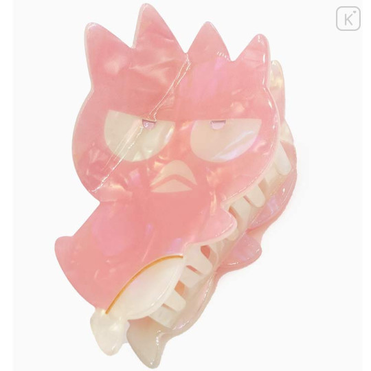 Japan Sanrio Hair Claw Clip - Badtz-maru : Baby Pink Shell Holographic - 1