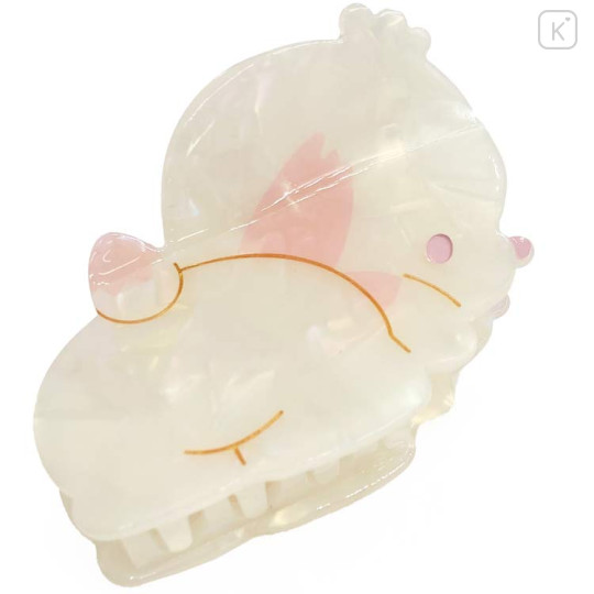 Japan Sanrio Hair Claw Clip - Pochacco : Baby Pink Shell Holographic - 1