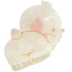 Japan Sanrio Hair Claw Clip - Pochacco : Baby Pink Shell Holographic