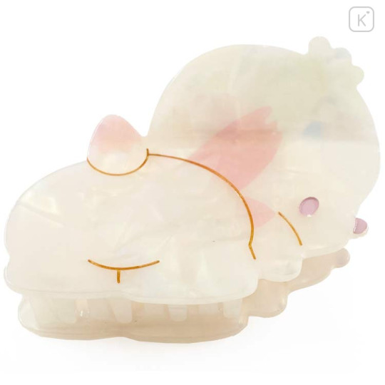 Japan Sanrio Hair Claw Clip - Pochacco : Baby Pink Shell Holographic - 2