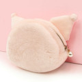Japan Sanrio Face-shaped Pouch - Kuromi : Baby Pink - 2