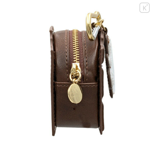 Japan Peanuts Mini Accessory Case With Carabiner - Snoopy : Bite Chocolate Bar - 3