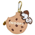 Japan Peanuts Mini Accessory Case With Carabiner - Snoopy : Bite Chocolate Cookie - 1