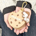 Japan Peanuts Mini Accessory Case With Carabiner - Snoopy : Bite Chocolate Cookie - 5