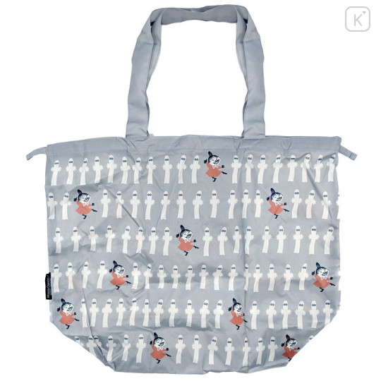 Japan Moomin × Chou Chou Poche Water-Resistant Reusable Bag & Waterproof Bag Cover - Hattifatteners & Little My : Grey - 1