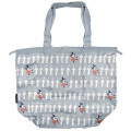 Japan Moomin × Chou Chou Poche Water-Resistant Reusable Bag & Waterproof Bag Cover - Hattifatteners & Little My : Grey - 1