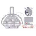 Japan Moomin × Chou Chou Poche Water-Resistant Reusable Bag & Waterproof Bag Cover - Hattifatteners & Little My : Grey - 2