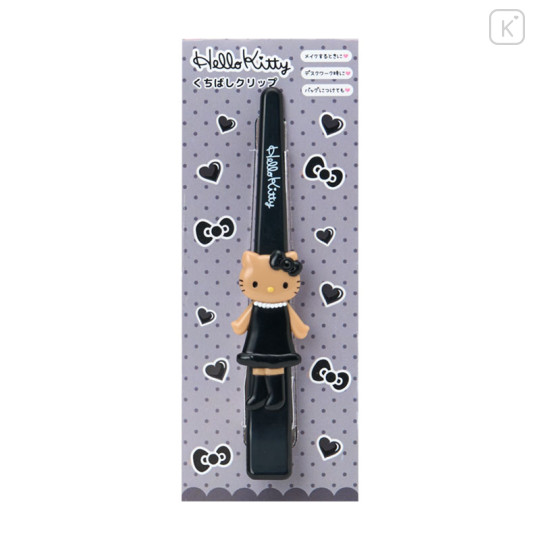 Japan Sanrio Beak Clip - Hello Kitty : Black - 2