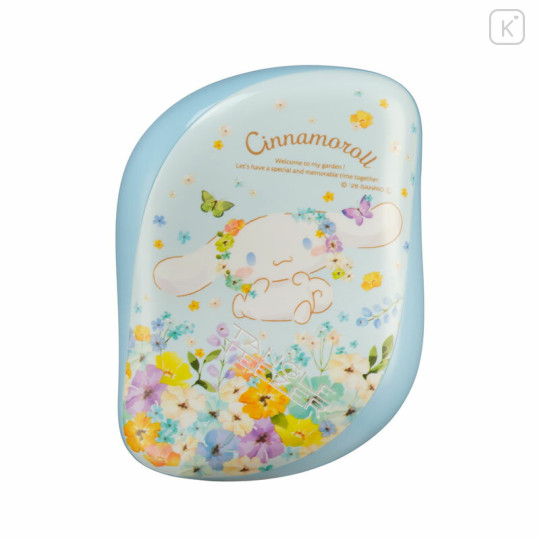 Japan Sanrio Tangle Teezer Hair Care Brush Compact Styler - Cinnamoroll : Flower Party - 2