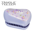 Japan Sanrio Tangle Teezer Hair Care Brush Compact Styler - Kuromi : Flower Party - 1