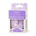 Japan Sanrio Tangle Teezer Hair Care Brush Compact Styler - Kuromi : Flower Party - 6