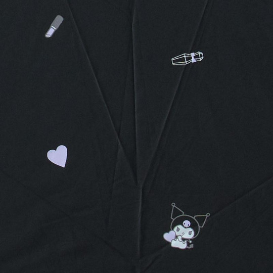 Japan Sanrio Wpc. Mini Folding Umbrella - Kuromi : Heart - 5