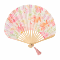Japan Sanrio Wpc. Bamboo Fan with Gift Box - Hello Kitty