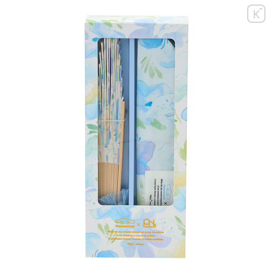 Japan Sanrio Wpc. Bamboo Fan with Gift Box - Cinnamoroll - 3