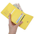Japan Sanrio Clasp Trifold Wallet - Pompompurin : Gingham Yellow - 3