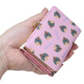 Japan Monchhichi Clasp Trifold Wallet - Pink - 2