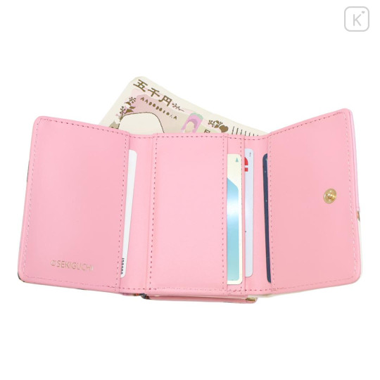 Japan Monchhichi Clasp Trifold Wallet - Pink - 3