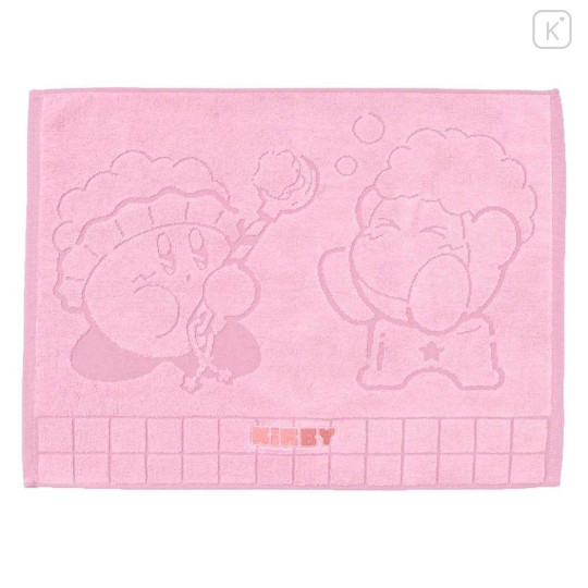 Japan Kirby Towel Bath Mat - Kirby & Waddle Dee : Bathtime Pink - 1
