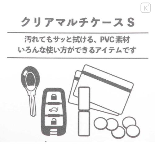 Japan Sanrio Clear Multi Case (S) - Hello Kitty : Monochrome Black - 4