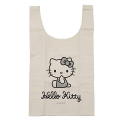 Japan Sanrio Eco Bag - Hello Kitty : Monochrome