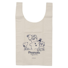 Japan Peanuts Eco Bag - Snoopy : Brother Snowman