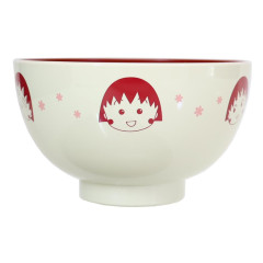 Japan Chibi Maruko Chan Soup Bowl - Momoko Sakura : Red White