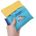 Japan Crayon Shin-chan Eco Shopping Bag With Pocket - Shinnosuke Nohara : Turquoise Blue - 4