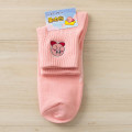 Japan Kirby Embroidered Low Crew Socks - Kirby : Pink - 4