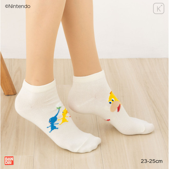 Japan Pikmin Sneaker Socks - Ivory - 3