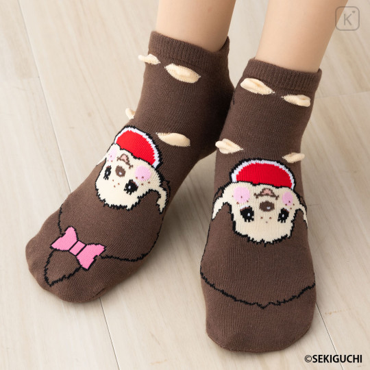 Japan Monchhichi Puppet Socks - Brown - 2