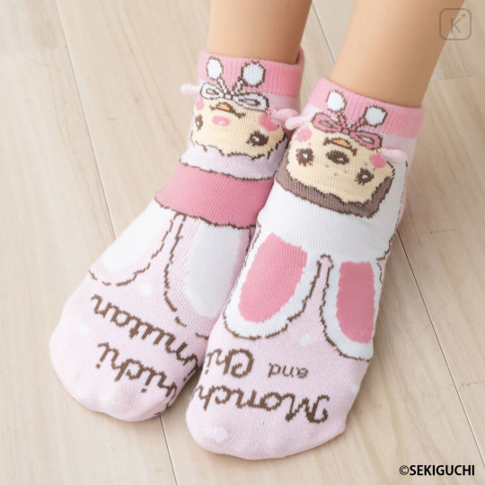 Japan Monchhichi Puppet Socks - Pink - 1