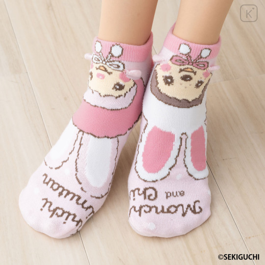 Japan Monchhichi Puppet Socks - Pink - 2