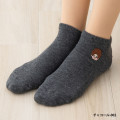 Japan Monchhichi Embroidered Sneaker Socks - Gray - 1