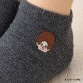 Japan Monchhichi Embroidered Sneaker Socks - Gray - 2