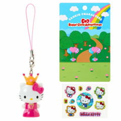 Japan Sanrio Original Strap & Sticker Set - Hello Kitty : Supercute Adventures My Dream Smartphone