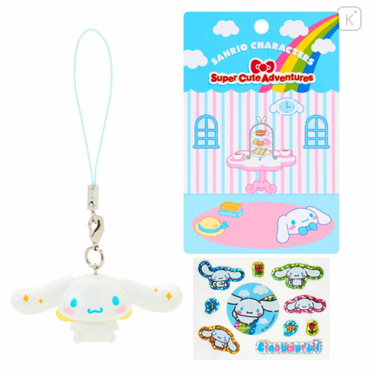 Japan Sanrio Original Strap & Sticker Set - Cinnamoroll : Supercute Adventures My Dream Smartphone - 1