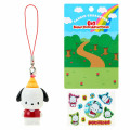 Japan Sanrio Original Strap & Sticker Set - Pochacco : Supercute Adventures My Dream Smartphone - 1