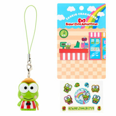 Japan Sanrio Original Strap & Sticker Set - Keroppi : Supercute Adventures My Dream Smartphone