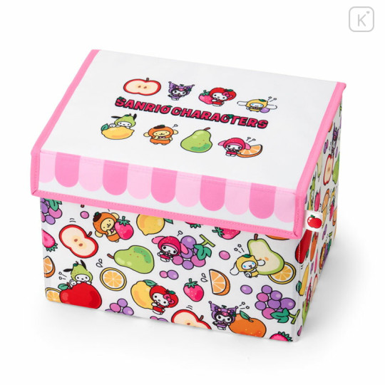 Japan Sanrio Original Folding Storage Case - Fruit - 1