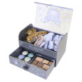 Japan Sanrio Jewelry Box with Drawer - Kuromi : Grey - 4