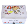 Japan Sanrio Jewelry Box with Drawer - Hello Kitty : Tan Swimsuit White - 3
