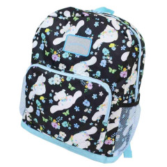 Japan Sanrio Kids Backpack Rucksack - Cinnamoroll : Flower Black