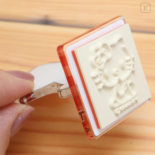 Japan Sanrio Acrylic Stand with Stamp - Hello Kitty : Classic - 3