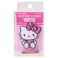 Japan Sanrio Acrylic Stand with Stamp - Hello Kitty : Leopard Pink - 1
