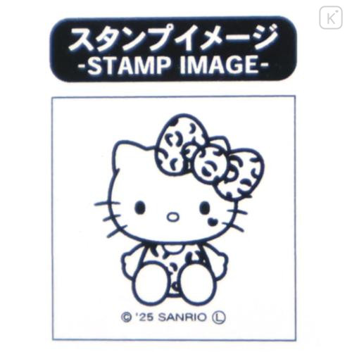 Japan Sanrio Acrylic Stand with Stamp - Hello Kitty : Leopard Pink - 4