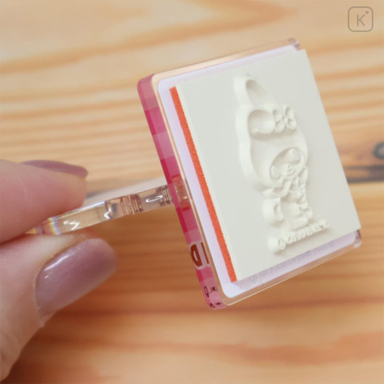 Japan Sanrio Acrylic Stand with Stamp - My Melody : Classic - 3