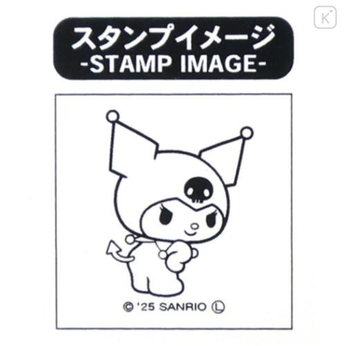 Japan Sanrio Acrylic Stand with Stamp - Kuromi : Classic - 4
