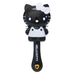 Japan Sanrio Hair Brush - Hello Kitty : Monochrome Black