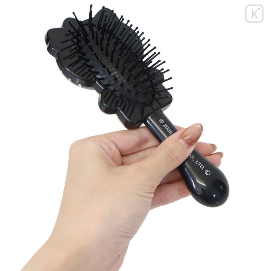 Japan Sanrio Hair Brush - Hello Kitty : Monochrome Black - 2