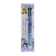 Japan Sanrio Dr. Grip 4+1 Multi Pen & Mechanical Pencil - Kuromi : Baku Blue